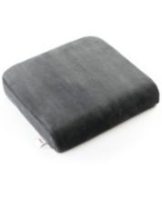 Emma + Oliver Black Memory Foam Portable Chair Seat Cushion with Zippered  Removable Cover