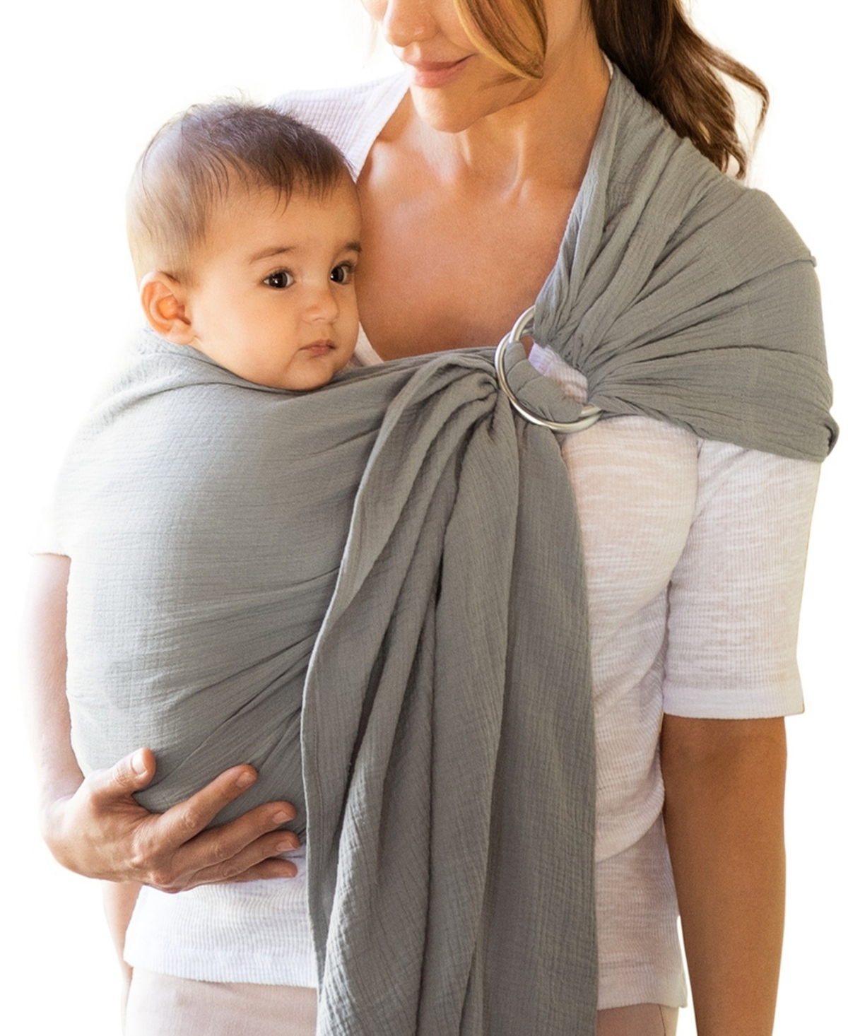 Moby® Wrap Ring Sling Baby Carrier in Pewter