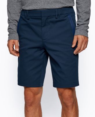 BOSS Mens Liem4-10 Slim-fit Shorts in Cotton-Blend Stretch Dobby