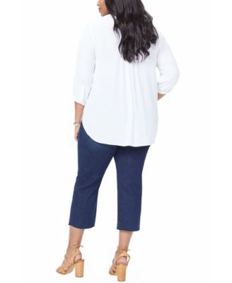 Plus Size Pintuck Blouse