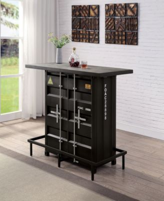 Furniture of America Tintaldra Storage Bar Table