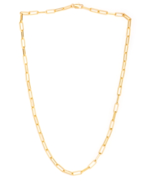 image of Paperclip Link Necklace in Fine Silver Plate & Gold-Plate