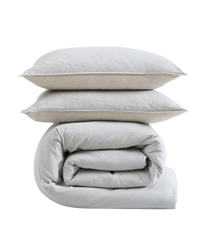 ED Ellen Degeneres Washed Cotton Full/Queen Duvet Cover Set, 3 Piece