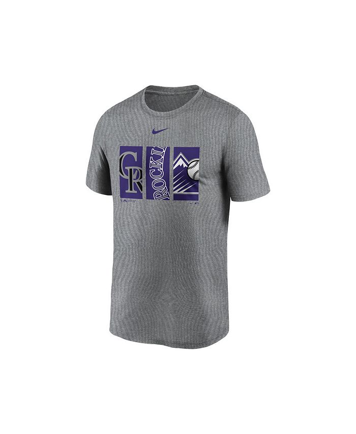 Nike Men's Colorado Rockies Official Blank Replica Jersey - Gray