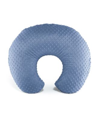 Nursing Pillow Covers for Breastfeeding, 2 Pack Set, Dinosaur and Navy Blue Minky Dot