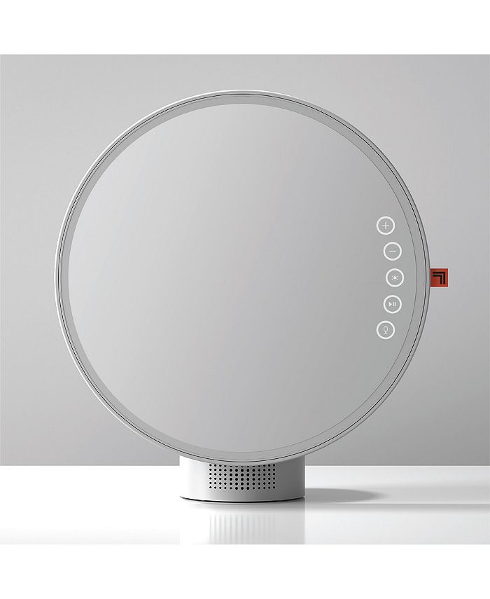 Sharper Image Vanity Mirror Round LED 8" with Bluetooth Speaker Macy's