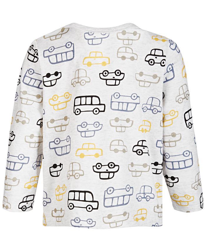 First Impressions Baby Boys Happy Layered Look T Shirt Long Sleeves Orange Size 3 6 Months main image 1