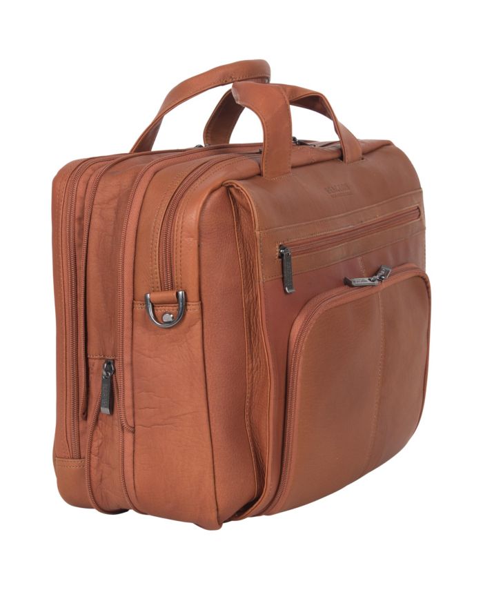 Kenneth Cole Reaction 15.6" Colombian Leather Laptop Business Portfolio & Reviews - Backpacks - Luggage - Macy's