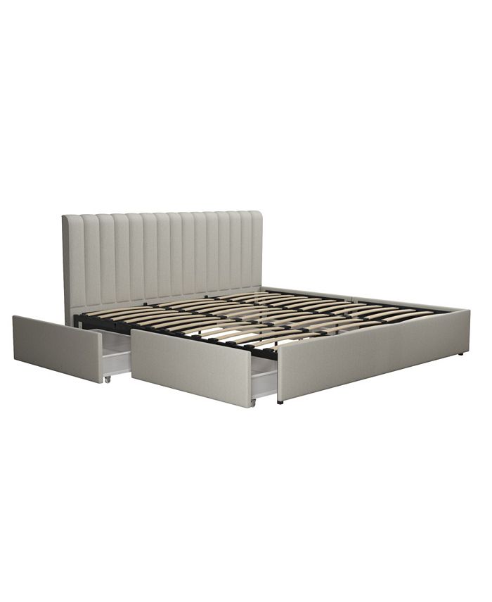 Novogratz Collection Novogratz Brittany Upholstered Bed with Storage