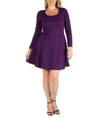 Women's Plus Size Fit and Flare Skater Dress