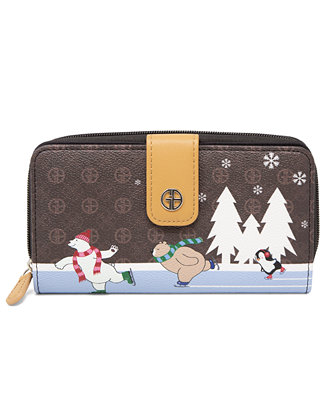 Giani Bernini Signature Skating Bears All In One Wallet, Created for ...