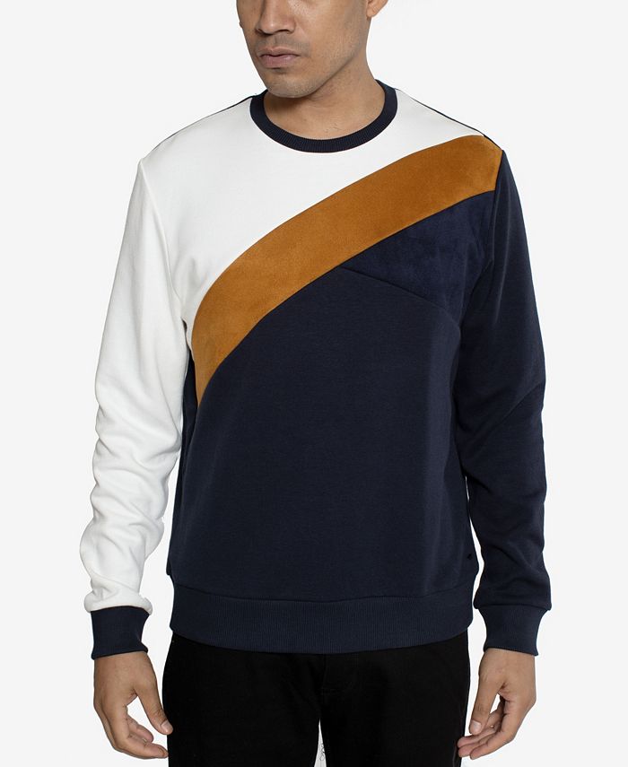 Sean John Color Texture Blocked Men's Sweatshirt - Macy's