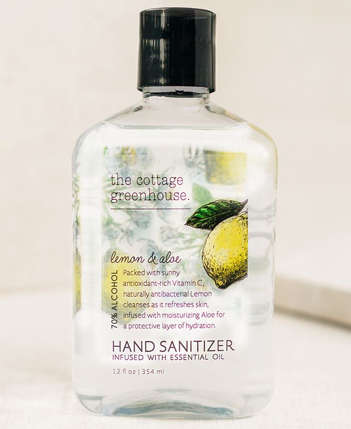 The Cottage Greenhouse Lemon & Aloe Hand Sanitizer, 12oz. Macy's