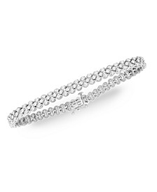 Diamond Three-Row Bracelet (4 ct. t.w.) in 14k White Gold (Also available in Yellow Gold)
