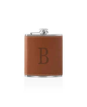 Personalized Leather Flask Set