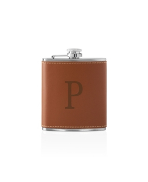 Personalized Leather Flask Set