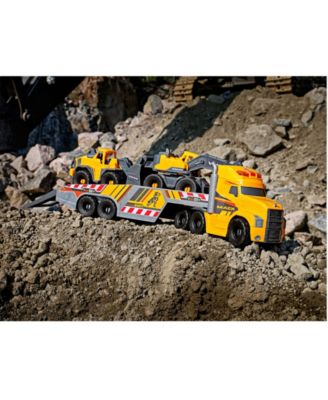 Dickie Toys 28" Mack Truck with 2 Volvo Construction Trucks
