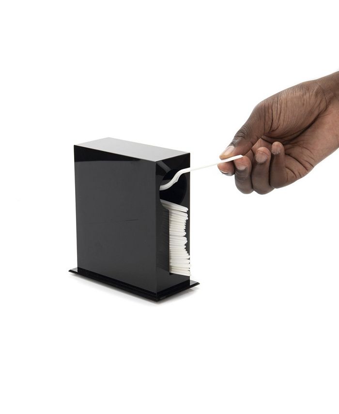 Mind Reader Plastic Utensil Stand, Cutlery Dispenser, Plasticware