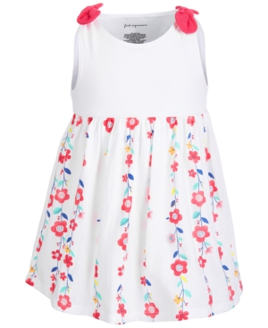 First Impressions Baby Girls Floral Stripes Cotton Dress Created for Macy's