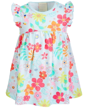 First Impressions Baby Girls Tropical Floral-Print Cotton Dress Created for Macy's