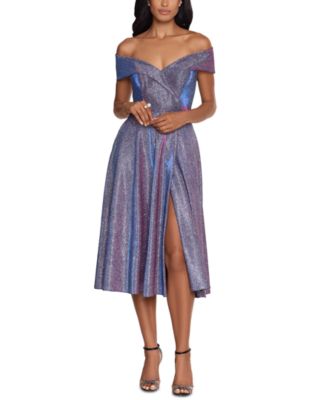 macy's off the shoulder dress