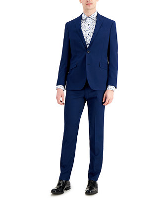Charcoal Suit 34x32 Kenneth Cole REACTION Mens Slim Fit Suit Separate Blazer, Pant, and Vest 