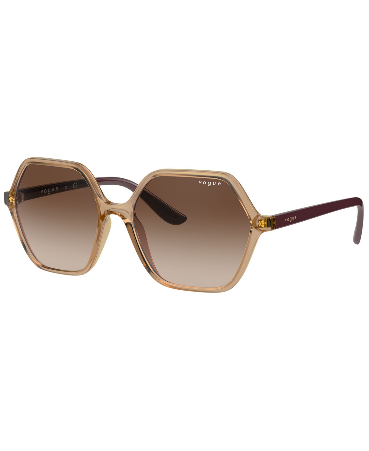 Vogue Sunglasses, Vo5361s 55 In Transparent Caramel