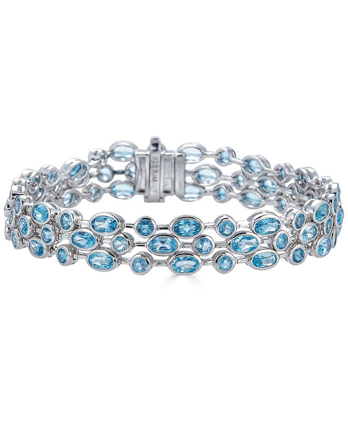 Macy's blue topaz bracelet best sale