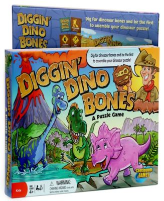 Continuum Games - Digging Dino Bones Board Game, Kids Aged 4 & Up