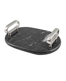 Small Oval Marble Board with Handles
