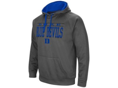 colosseum men's duke blue devils grey pullover hoodie