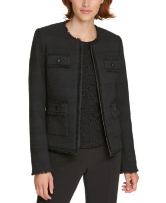 karl lagerfeld paris tweed jacket
