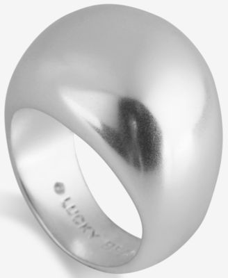 Lucky Brand Silver-Tone Domed Statement 