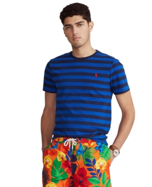 Polo Ralph Lauren Men's Classic-Fit Striped Crewneck T-Shirt