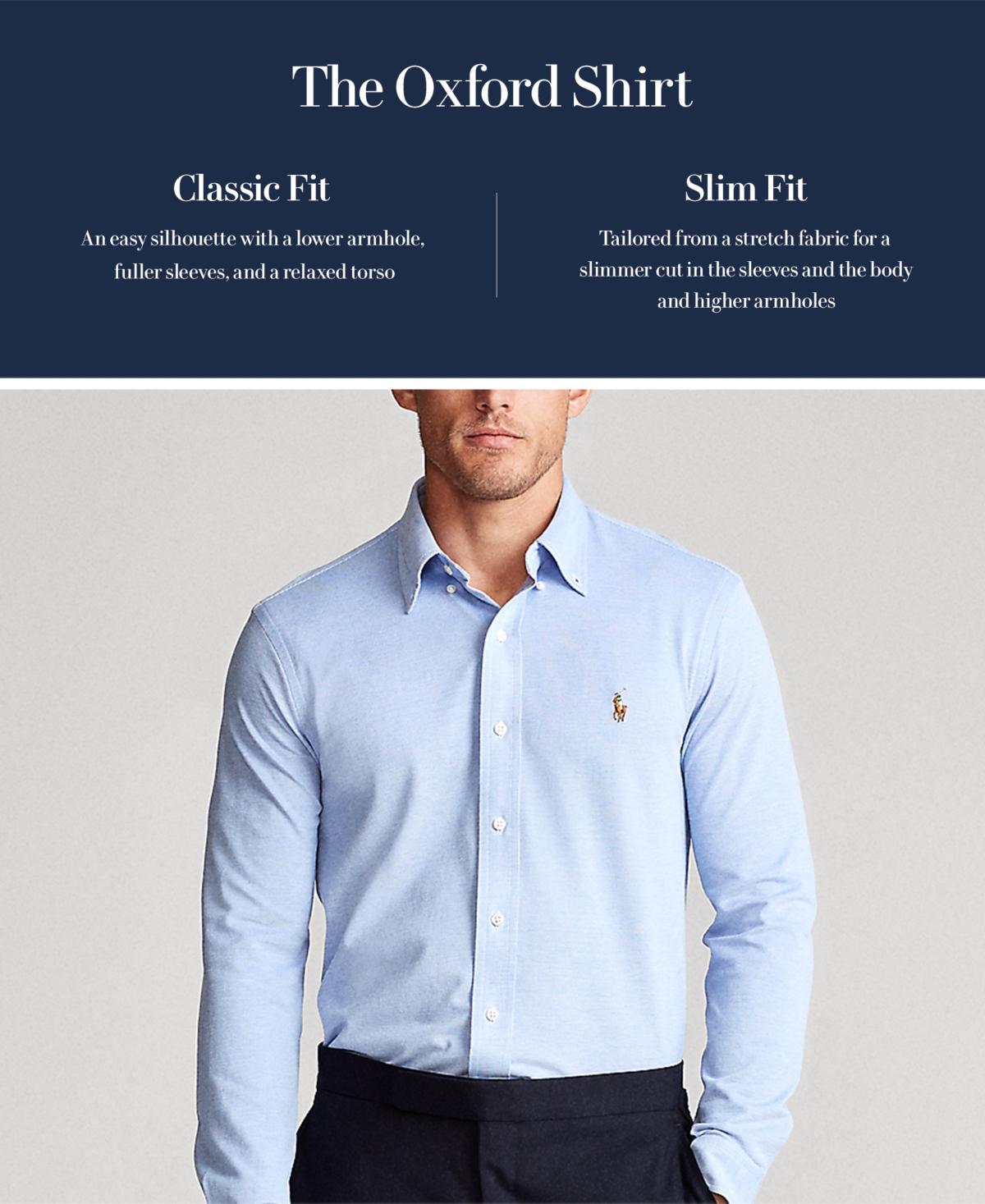 Polo Ralph Lauren Men's Classic Fit Long Sleeve Oxford Shirt In Blue,white