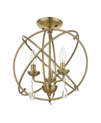 Aria 3 Lights Convertible Chandelier or Semi Flush