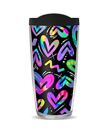 Heart 16-Oz. Travel Tumbler with Lid