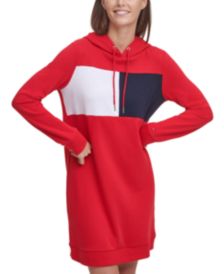 Logo Sweatshirt Hoodie Dress