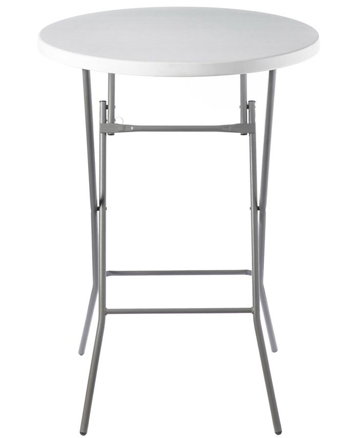 Gardenised Tall Garden Patio Folding Round Cocktail Table for Indoor ...