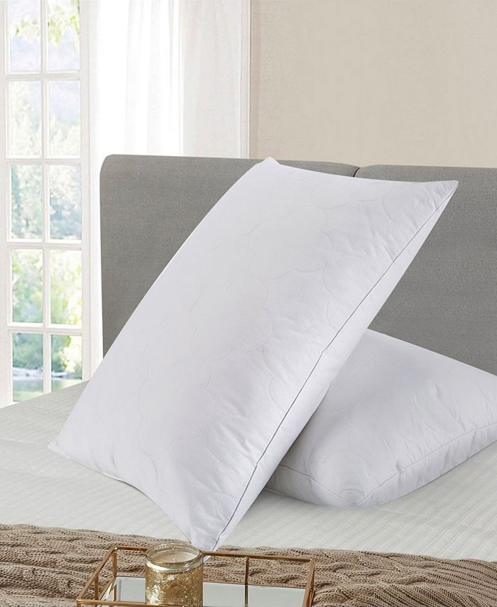 UNIKOME Standard/Queen Down Feather Bed Pillows, 2 Pack Macy's