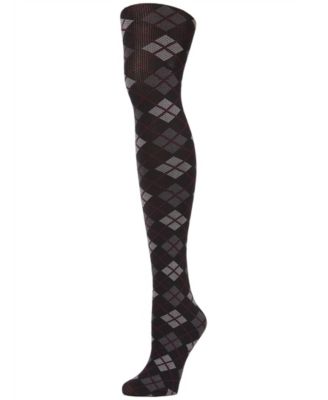 Women's Argyle Pattern Opaque Tights