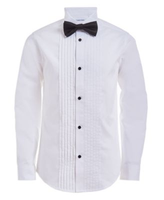 macy's calvin klein tuxedo shirt