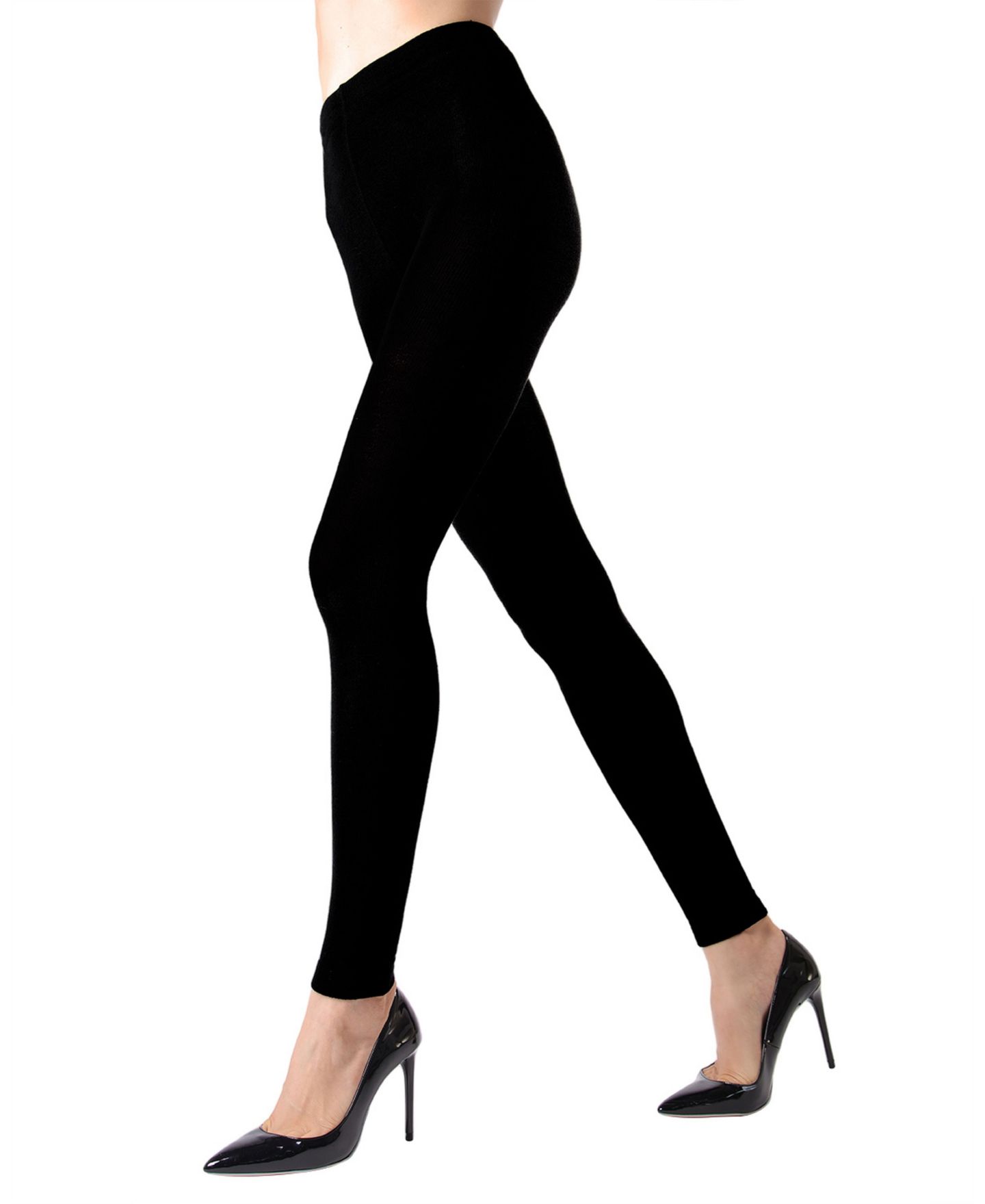 Женские леггинсы MeMoi Blackout Thermal Heat Opaque Tights, цвет: Чёрный — фото 1