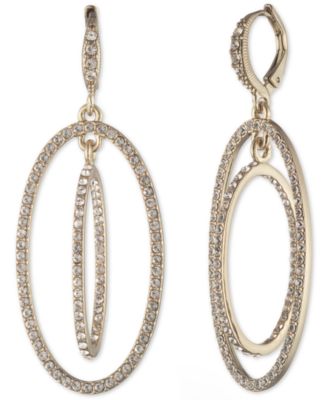 Givenchy - Pave Orbital Drop Earrings