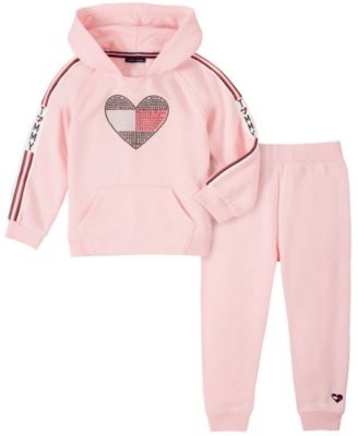 Tommy Hilfiger Little Girls Two Piece Hoodie and Joggers Set Macy s