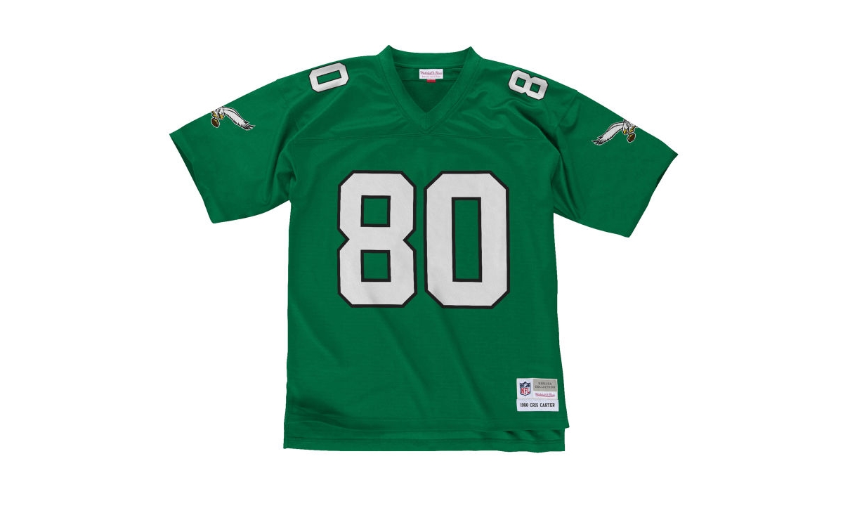 Men's Mitchell & Ness Cris CarterPhiladelphia Eagles Legacy Replica Jersey - Kelly Green