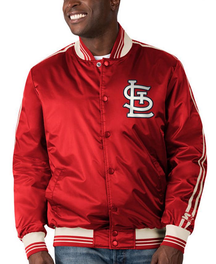 Starter St. Louis Cardinals Men's Orginator Satin Jacket - Macy's