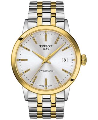 Tissot Men s Swiss Automatic Classic Dream Two Tone Stainless