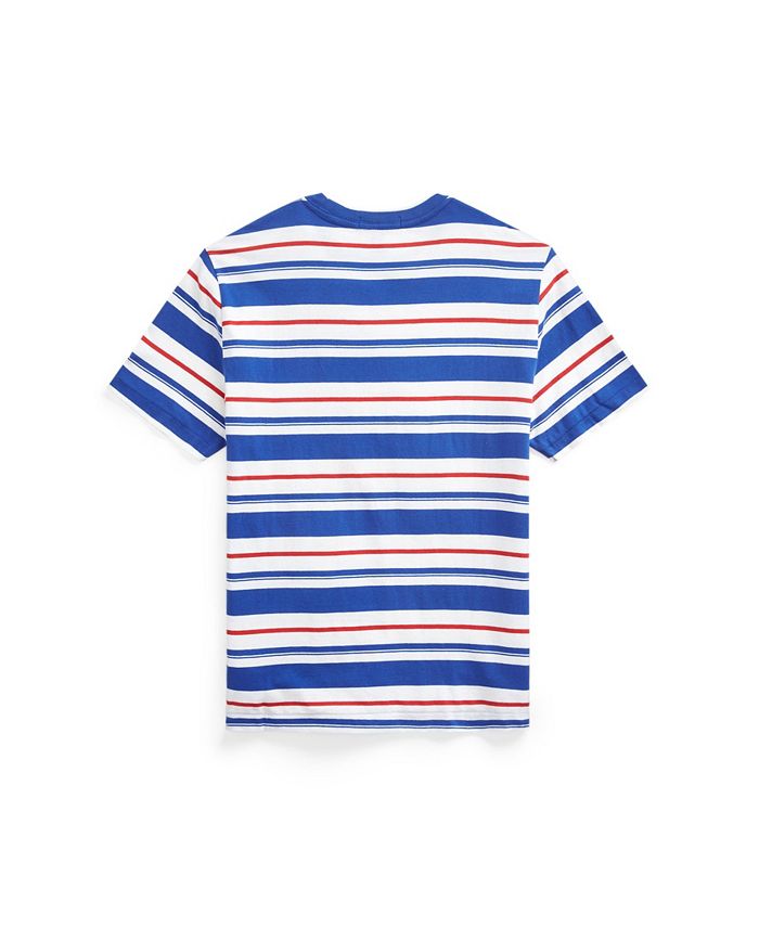 Polo Ralph Lauren Big Boys Striped Cotton Pocket T-shirt - Macy's