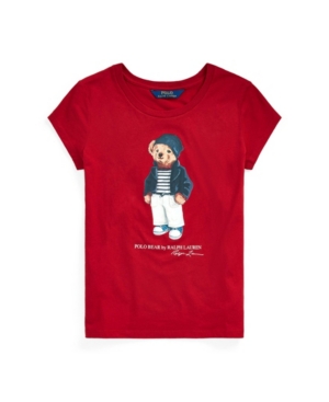 image of Big Girls Polo Bear Jersey Tee